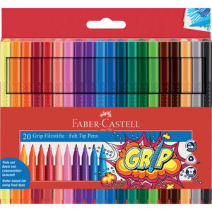 Fasermaler GRIP COLOUR MARKER, 20er Etui, farbig sortiert