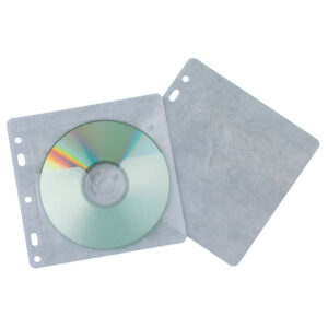 CD/DVD-Hüllen - Universallochung zur Ablage im Ordner/Ringbuch, transparent, Packung mit 40 Stück