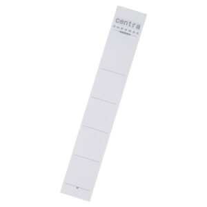 Rückenschilder zum Einstecken - Karton, kurz/schmal, 10 Stück, weiß