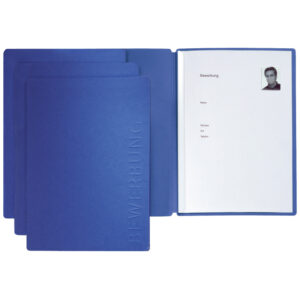 Bewerbungsmappe Solo - blau