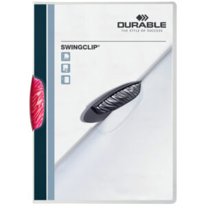 Klemm-Mappe SWINGCLIP® - 30 Blatt, purpur rot