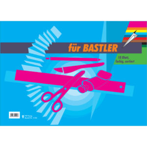 Bastelmappe Buntpapier - A3, 18 Blatt, sortiert