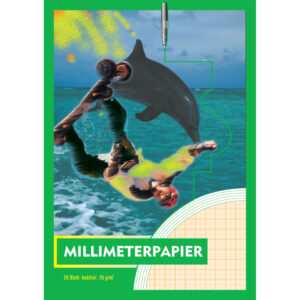 Millimeterpapier - Block mit 20 Blatt, A4, 70 g/qm