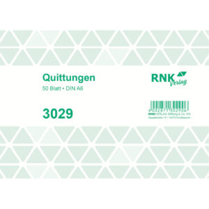 Quittung MwSt. - A6 quer, 50 Blatt, DIN A6 quer