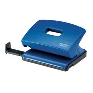 Locher (Büro) C216 - 16 Blatt, 2-fach Lochung, Anschlagschiene, blau