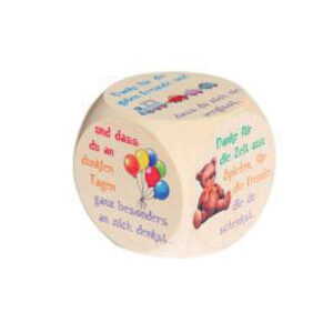 Gebetswürfel - Ahorn, 5 x 5 cm, bunt