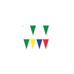 Wimpelkette Plastik - 4 m, bunt