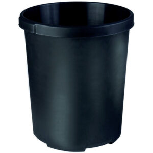 Großpapierkorb KLASSIK XXL - 50 Liter, rund, extra stabil, schwarz