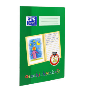 Geschichtenheft, A4, 2G, 16, robuster, abwischbarer Deckel