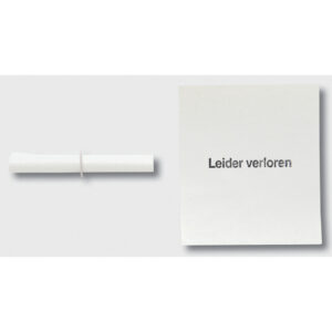 Gewinnlose Nieten weiß