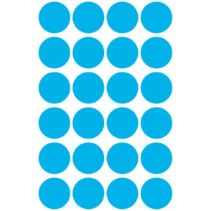 3005 Markierungspunkte - Ø 18 mm, 4 Blatt/96 Etiketten, blau