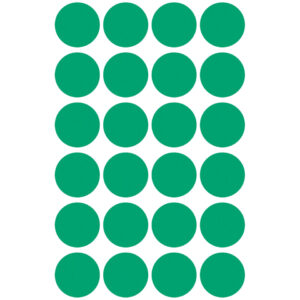 3006 Markierungspunkte - Ø 18 mm, 4 Blatt/96 Etiketten, grün