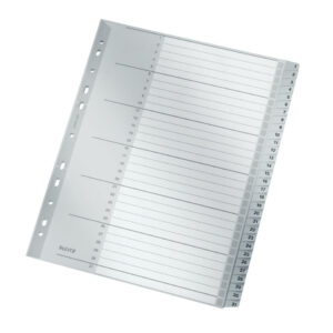 1281 Zahlenregister - 1-31, PP, A4 Überbreite, 31 Blatt, grau