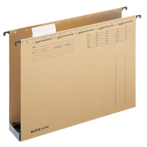 1941 Hängesammler ALPHA®, Seitenbegrenzung, Kunststoffboden 60mm, Natronkarton, naturbraun