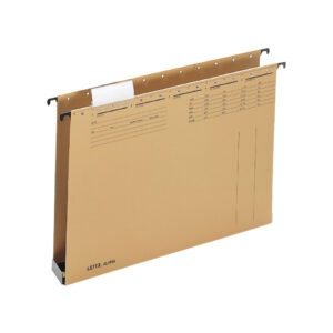 1942 Hängesammler ALPHA®, Seitenbegrenzung, Kunststoffboden 40mm, Natronkarton, naturbraun