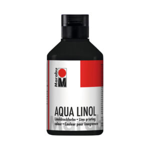 Aqua-Linoldruckfarbe, Schwarz 073, 250 ml