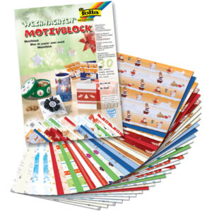 Bastelblock Weihnachten - 24 x 34 cm, 30 Blatt