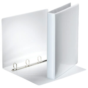 Ringbuch Präsentation, mit Taschen, A4, PP, 4 Ringe, 25 mm, weiß