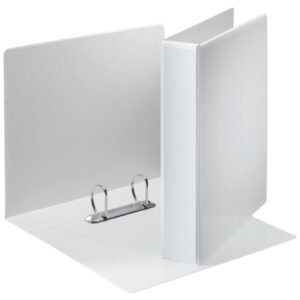 Ringbuch Präsentation, mit Taschen, A4, PP, 2 Ringe, 40 mm, weiß