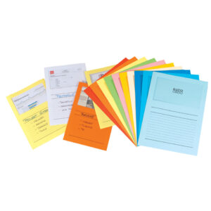 Sichtmappen Ordo classico - sortiert, 120g, 100 Stück, Sichtfenster und Linien