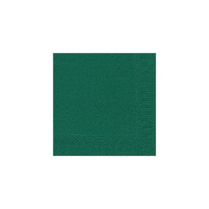 Servietten 3lagig Tissue Uni dunkelgrün, 33 x 33 cm, 20 Stück