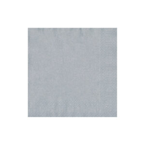 Weihnachts Lunchservietten - 33 x 33 cm, uni silber, 20 Stück