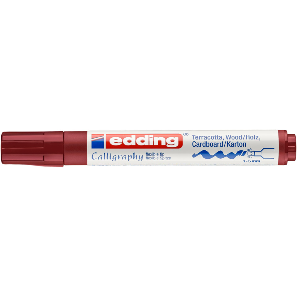1455 Kalligrafie Stift - Fasermaler, 1-5 mm, karmesin