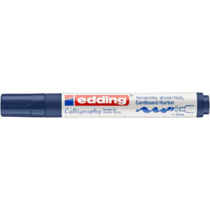 1455 Kalligrafie Stift - Fasermaler, 1-5 mm, stahlblau