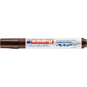 1455 Kalligrafie Stift - Fasermaler, 1-5 mm, dunkelbraun