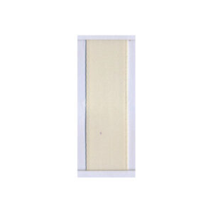Doppelsatinband - 3 mm x 50 m, creme