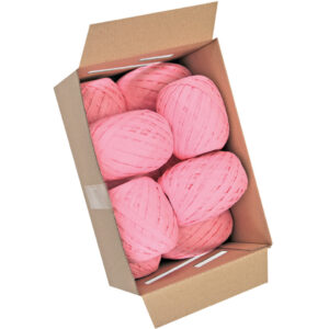 Bast Raffia - 7 mm x 30 m, rosa
