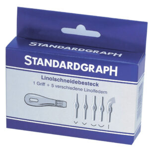 Linolschnitt-Besteck 6 tlg.