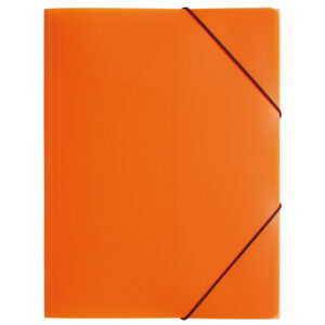 Gummizugmappe Lucy Colours - A4, PP, orange transluzent