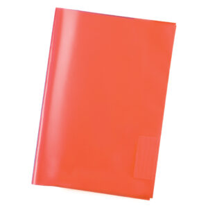 7492 Heftschoner PP - A4, transparent/rot