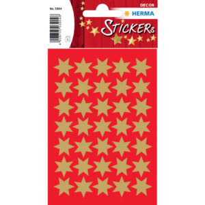 3904 Sticker DECOR Sterne 6-zackig, gold Ø 16 mm