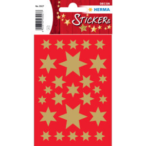 3927 Sticker DECOR Sterne 6-zackig, gold