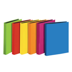 Ringbuch VELOCOLOR® - A4, Karton, 4-D-Ring, Ring-Ø 25 mm, farbig sortiert