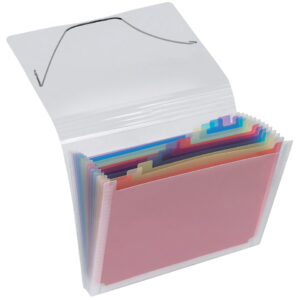 Fächermappe A4 Crystal - PP, 12 Fächer, transparent