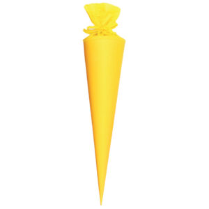 Bastelschultüte Buntkarton gelb 70 cm