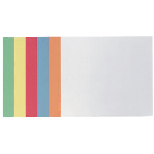 selbstklebende Moderationskarte - Rechteck, 200 x 149 mm, Farbkombinationen, 300 Stück