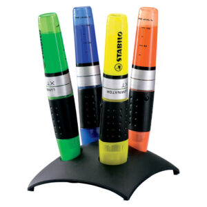Textmarker - LUMINATOR - 4er Tischset - gelb, grün, royalblau, orange