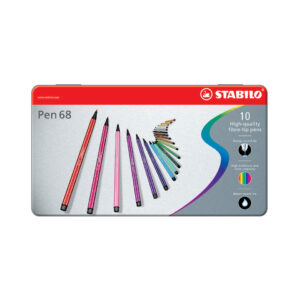 Premium-Filzstift - Pen 68 - 10er Metalletui - mit 10 verschieden Farben