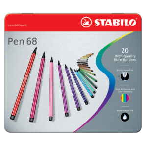 Premium-Filzstift - Pen 68 - 20er Metalletui - mit 20 verschiedenen Farben