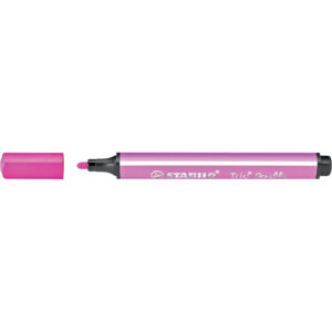 Gefederter Dreikant-Filzstift - Trio Scribbi - Einzelstift - rosa