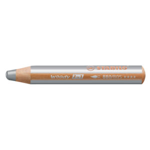 Multitalent-Stift woody 3 in 1 - silber