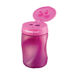 Ergonomischer Dosen-Spitzer für Rechtshänder - EASYsharpener - 3 in 1 - pink