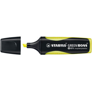 Umweltfreundlicher Textmarker - GREEN BOSS - Einzelstift - gelb