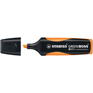 Umweltfreundlicher Textmarker - GREEN BOSS - Einzelstift - orange