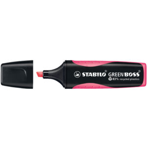 Umweltfreundlicher Textmarker - GREEN BOSS - Einzelstift - pink