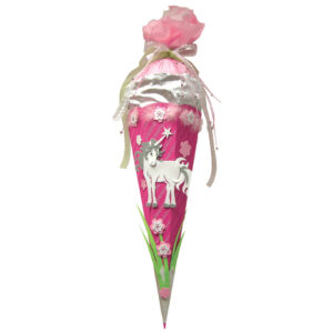 Schultüte Bastelset Einhorn - sechseckig, 68 cm